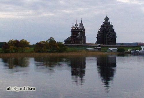 Заход в Кижи (фото с борта Одиссея-2)