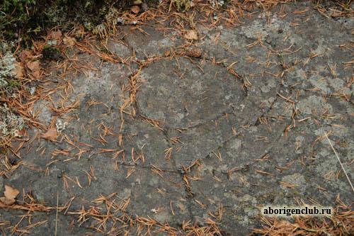 Колгостров (обнаруженный под мхом петроглиф) Колгостров (обнаруженный под мхом петроглиф)