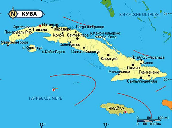 карта кубы