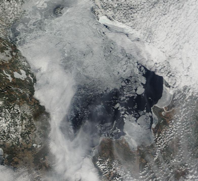 Ледовая обстановка на Ладоге 22.04.2012 Ледовая обстановка на Ладоге 22.04.2012