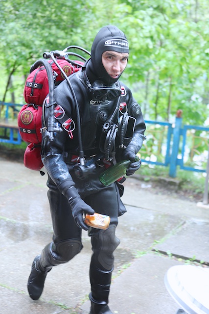 Субботник по очистке подводного полигона Субботник по очистке подводного полигона