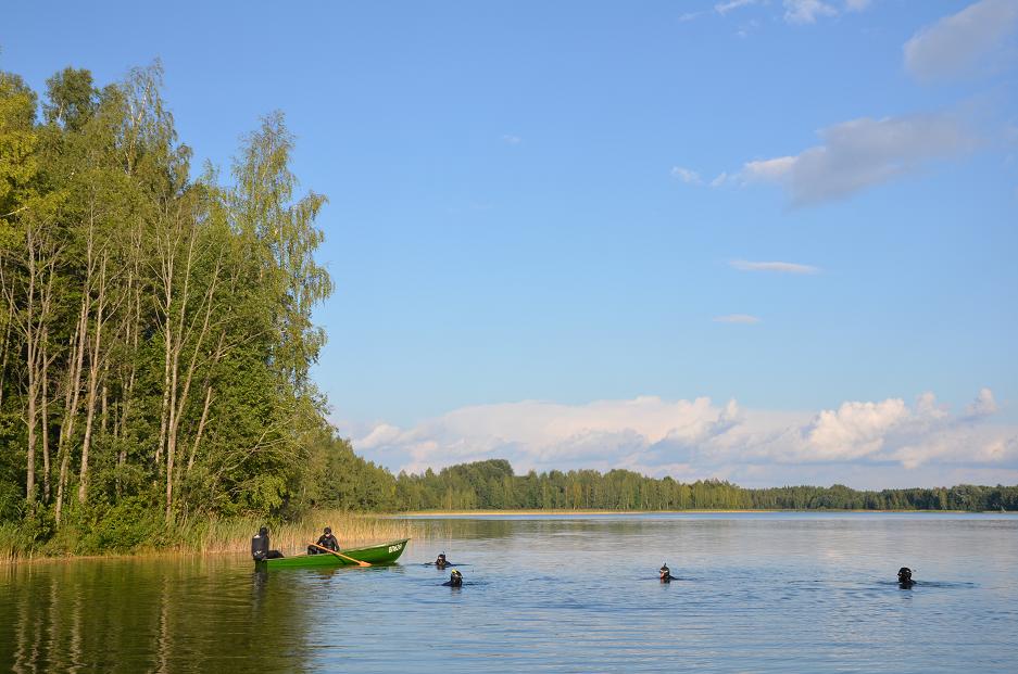 Белоруссия, оз.Южное Волосо, фридайвинг