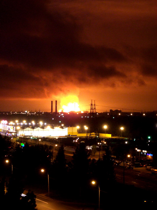 Пожар на газопроводе