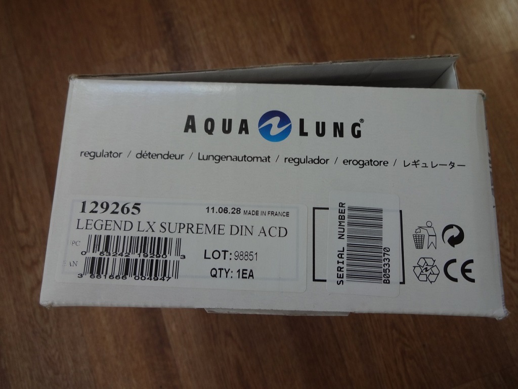 Регулятор AQUALUNG LEGEND LUX SUPREME ACD DIN 2