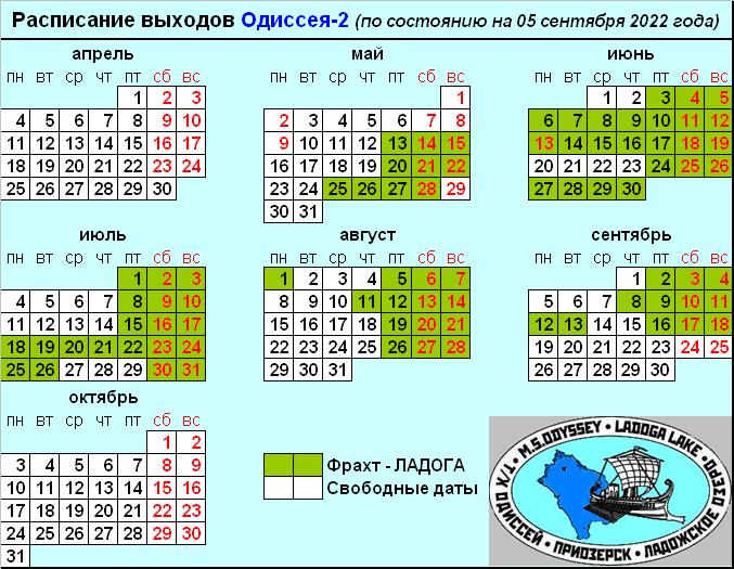 Актуальное расписание 2022 Актуальное расписание 2022