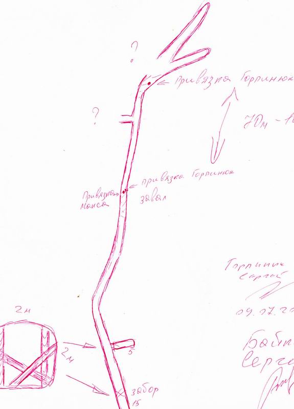 Карьеры в Чкаловском. Схема подводной части.