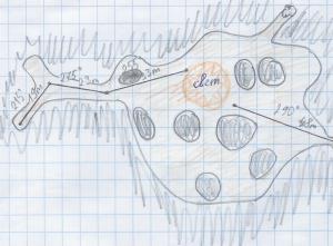 Схема штолен Мраморного Карьера. Полная версия тут: http://diveforum.spb.ru/files/mk2.jpg