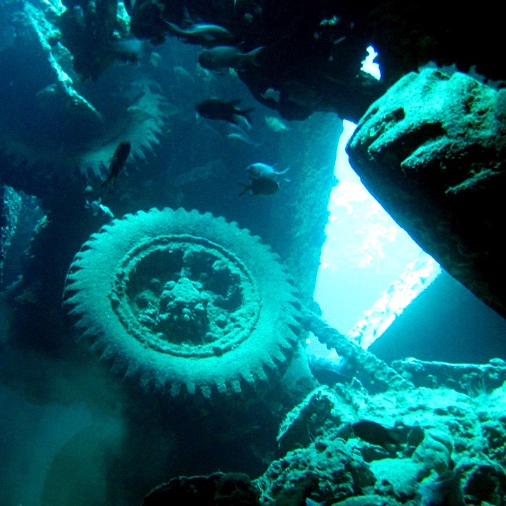 Thistlegorm, передний трюм, нижний этаж. Thistlegorm, передний трюм, нижний этаж.