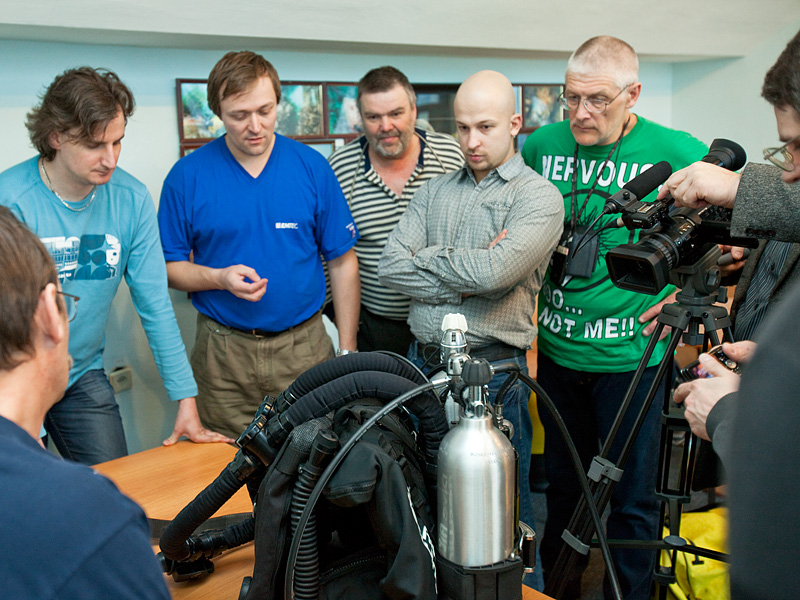 Демонстрация ребризера Poseidon Демонстрация ребризера Poseidon