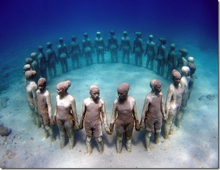 Подводная скульптура. Подводная скульптура.