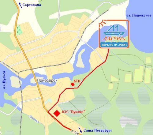 План проезда в яхт-клуб "Лагуна" План проезда в яхт-клуб "Лагуна"