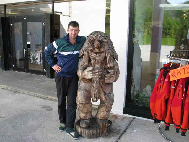 Норвегия с местным жителем Норвегия с местным жителем