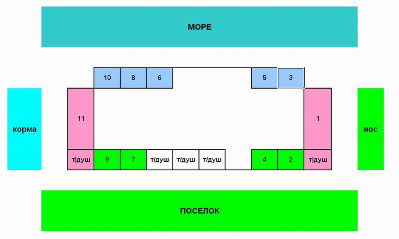 Схема гостиницы "НЕРЕИС" Схема гостиницы "НЕРЕИС"