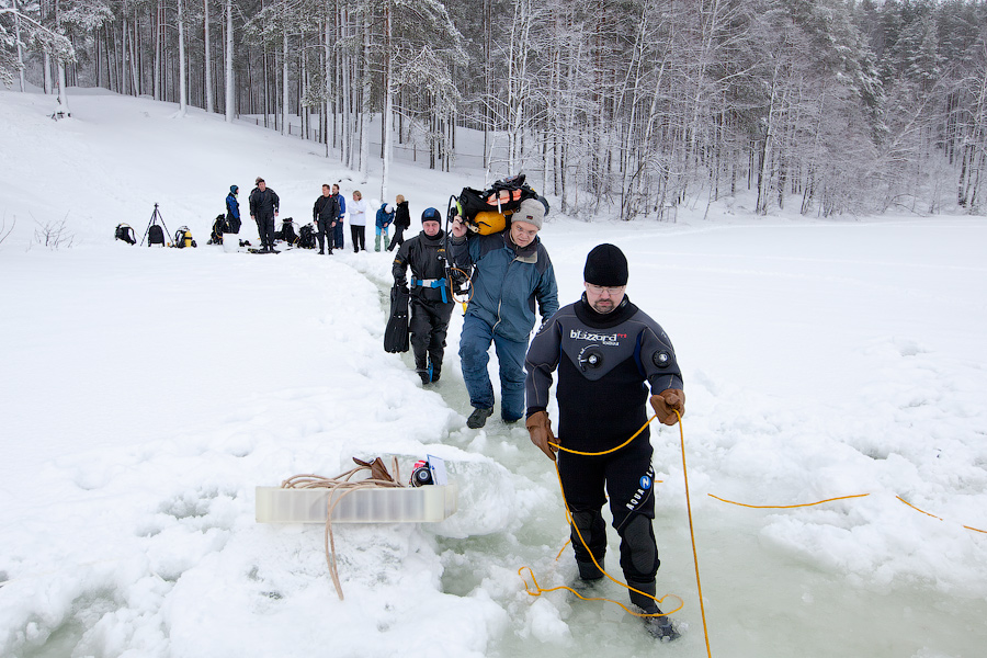 Цвелодубово: подлёдная нырялка и волейбол. 04-06.02.11 Цвелодубово: подлёдная нырялка и волейбол. 04-06.02.11