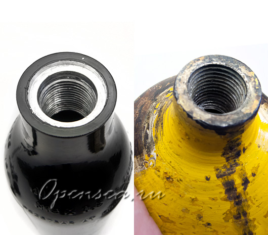 Определите, где какая резьба? Слева – цилиндрическая, справа – конусная Определите, где какая резьба? Слева – цилиндрическая, справа – конусная