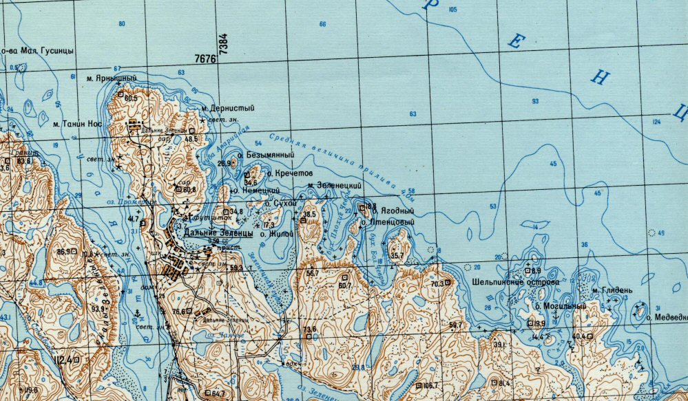 Карта Дальних Зеленцов Карта Дальних Зеленцов