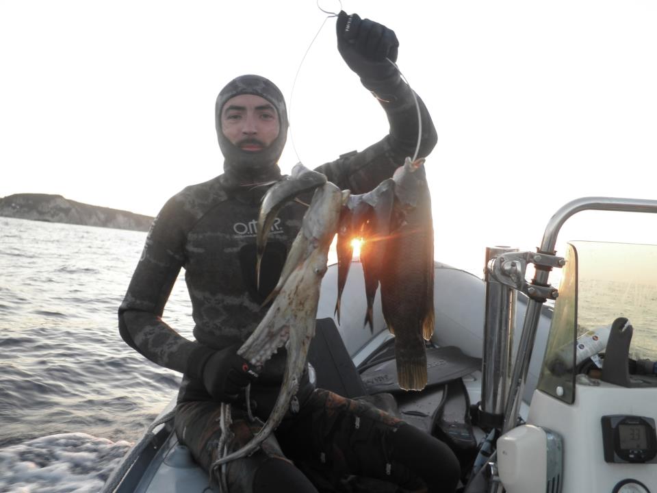 подводная охота, дайвинг на острове Ponza, Италия подводная охота, дайвинг на острове Ponza, Италия