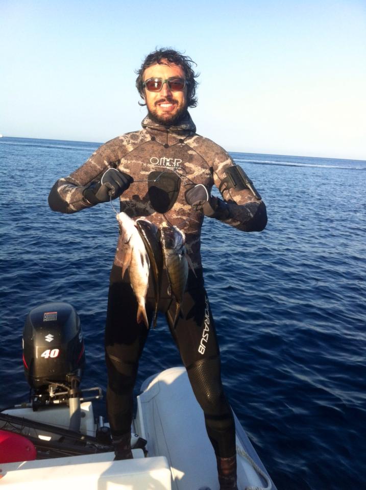 подводная охота, дайвинг на острове Ponza, Италия подводная охота, дайвинг на острове Ponza, Италия