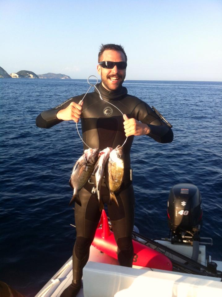 подводная охота, дайвинг на острове Ponza, Италия подводная охота, дайвинг на острове Ponza, Италия