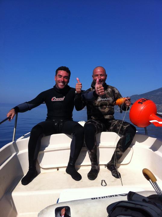 подводная охота, дайвинг на острове Ponza, Италия подводная охота, дайвинг на острове Ponza, Италия