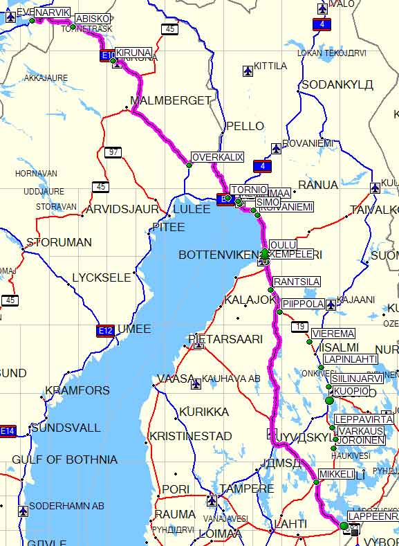 Дорога в Нарвик (путь навигатора) Дорога в Нарвик (путь навигатора)