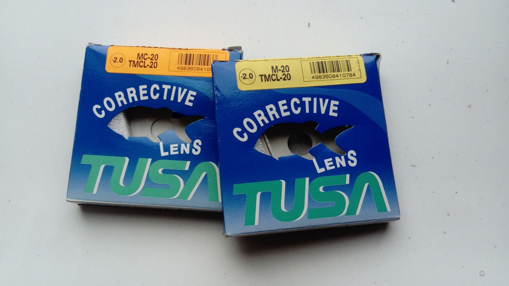 Линзы с диоптриями -2 для маски Platina (M-20) TUSA Линзы с диоптриями -2 для маски Platina (M-20) TUSA