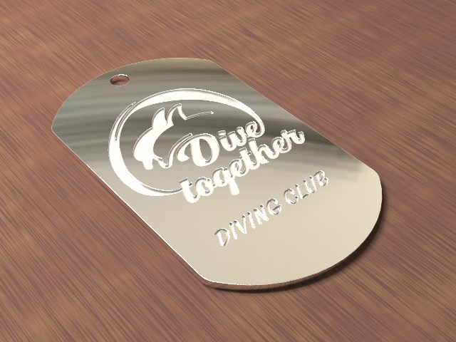 Жетон для дайвера. Серебро 925 пробы около 11 грамм. Жетон для дайвера. Серебро 925 пробы около 11 грамм.